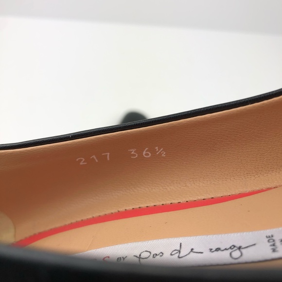 PAS DE ROUGE Leather Classic Low Block Heels - Picture 6 of 8